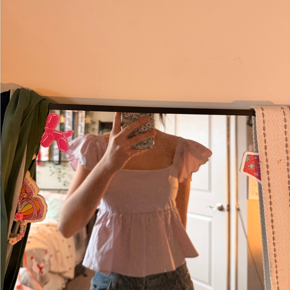 Miami Light Purple Ruffled Blouse